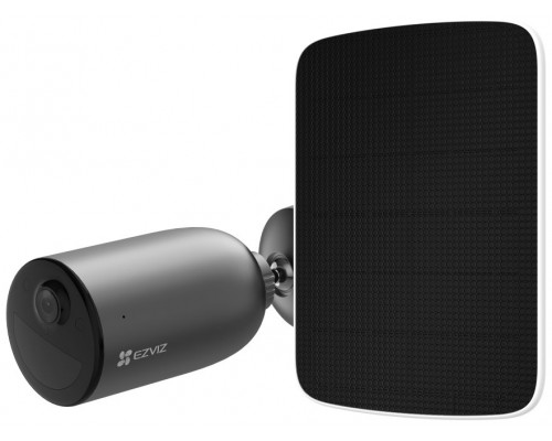 EZVIZ KIT CAMARA IP EB3 EXT 2K VIS.NOCT WI DETEC COCHES-HUMAN+PANEL SOLAR F BK
